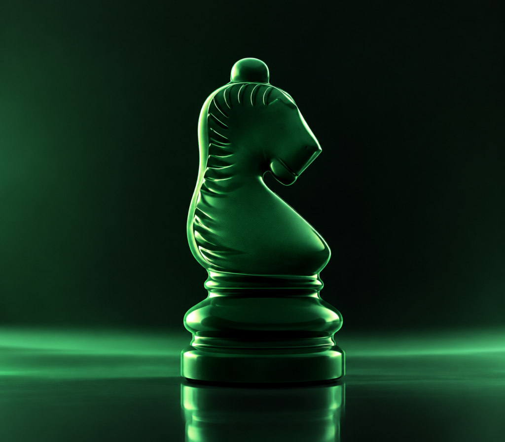 Emerald Knight in Moody Light